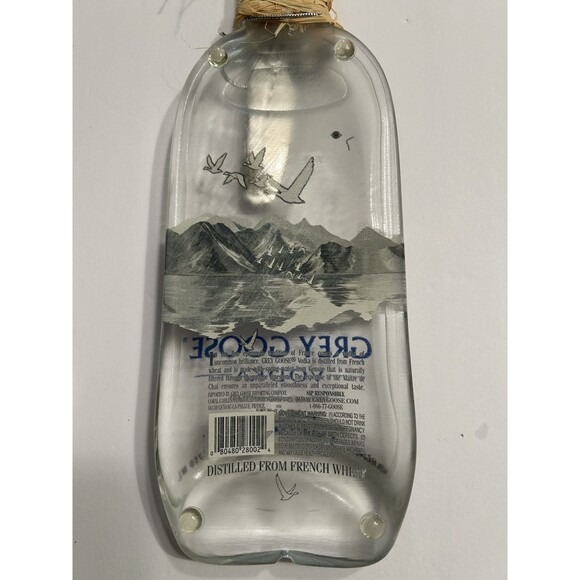 Flattened Grey Goose Bottle Cheese Knife And Rubber Bottom Tabs unique gift - Picture 2 of 2